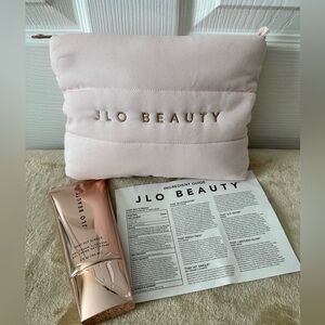 JLO Beauty Pink Cosmetic Bag and That Hit Single Gel Cream Cleanser 5oz New